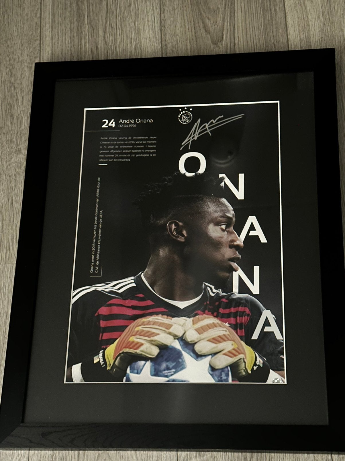 Andre Onana origenele uitgave Ajax met handtekening, Verzamelen, Sportartikelen en Voetbal, Ophalen of Verzenden, Ajax