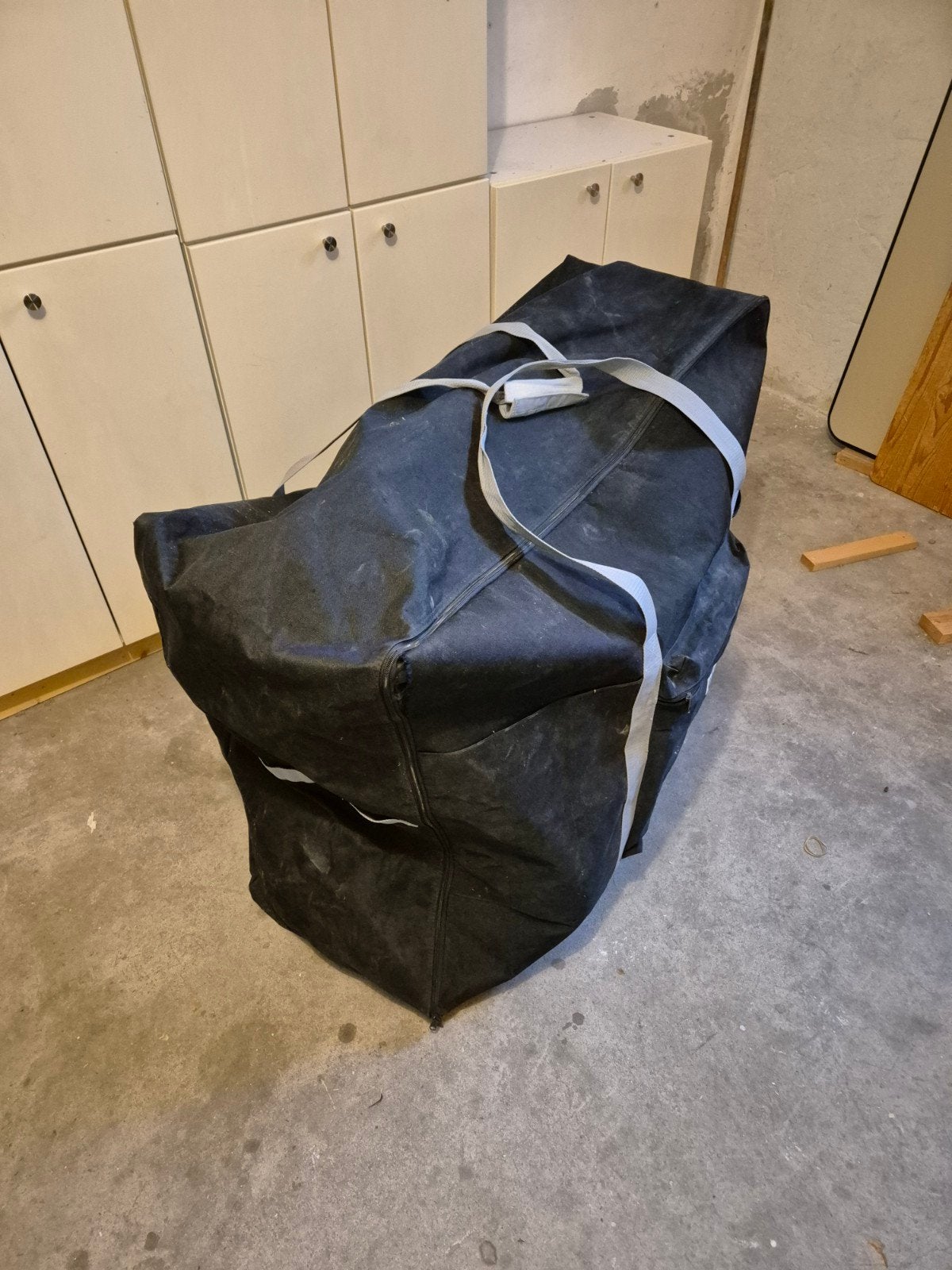 enorme gevoerde tas, fiets? trekhaaktas, Ophalen