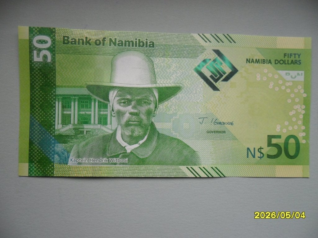 Namibië #w22 [2025] / 50 dollars UNC, Verzenden, Overige landen, Los biljet