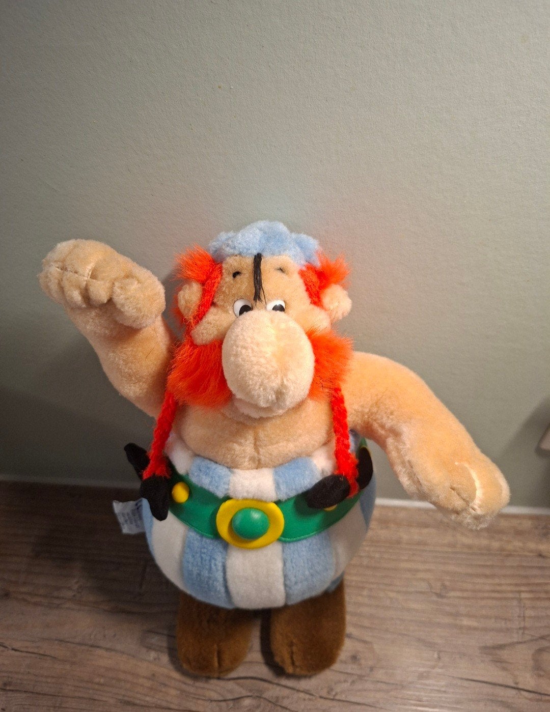 Knuffel Obelix 33 cm, Ophalen of Verzenden, Zo goed als nieuw, Overige typen