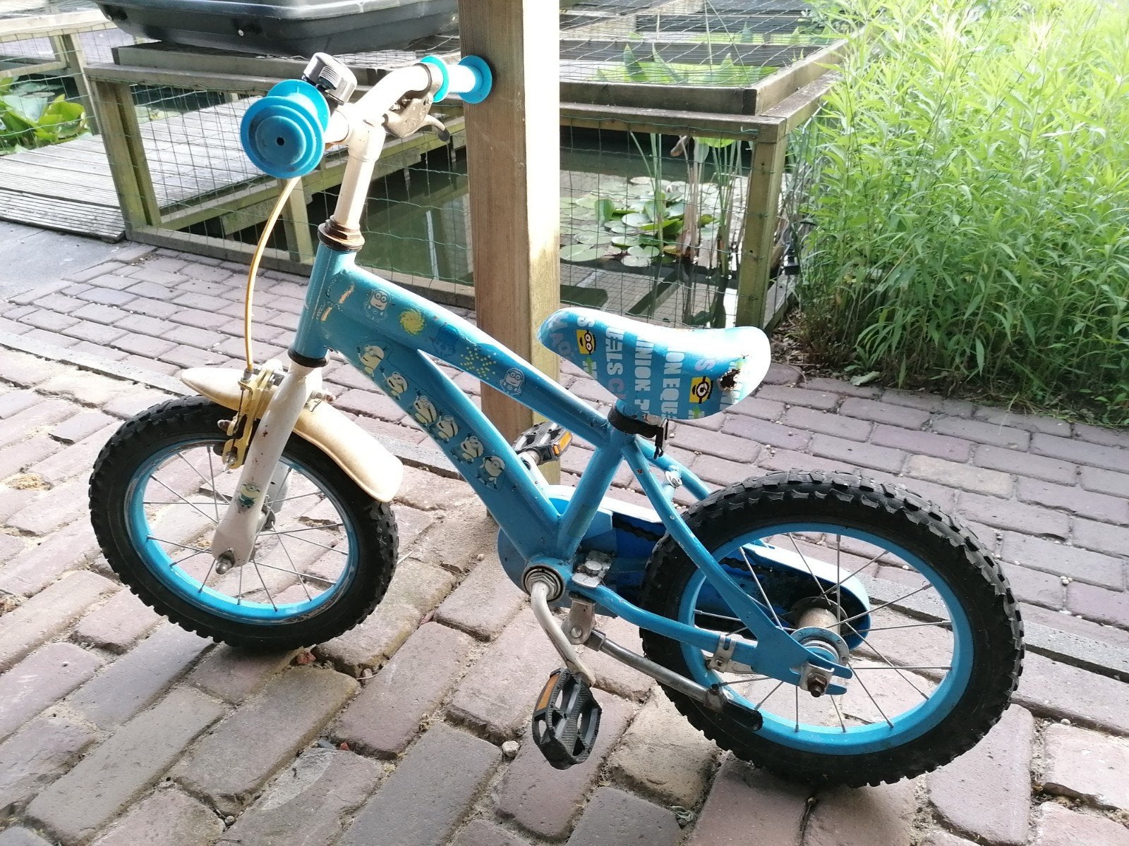 14 inch kinderfiets minions, Ophalen, Gebruikt, Minder dan 16 inch