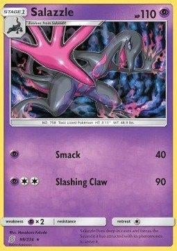 Pokemon - Salazzle (UNM 99) Rare.., Ophalen of Verzenden, Zo goed als nieuw, Losse kaart