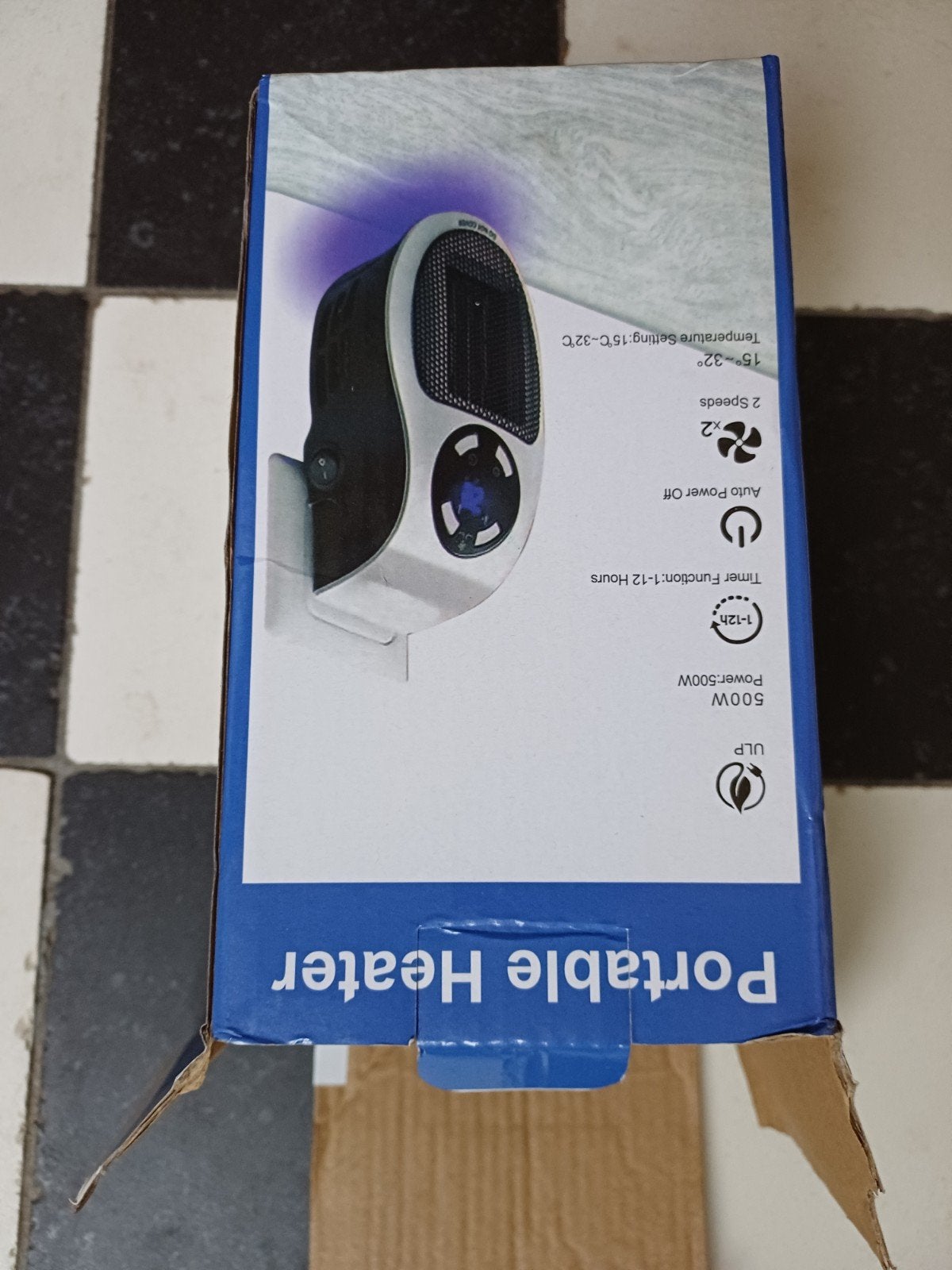 Draagbare elektrische kachel 500W - Compact en efficiënt, Doe-het-zelf en Verbouw, 500 tot 800 watt, Minder dan 30 cm, Minder dan 60 cm