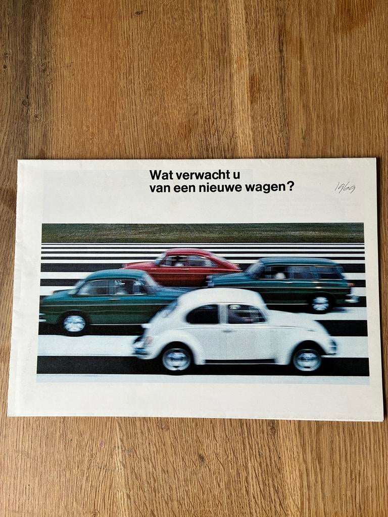 Volkswagen VW programma brochure 8/68 oa Kever en T2, Ophalen of Verzenden, Zo goed als nieuw, Volkswagen
