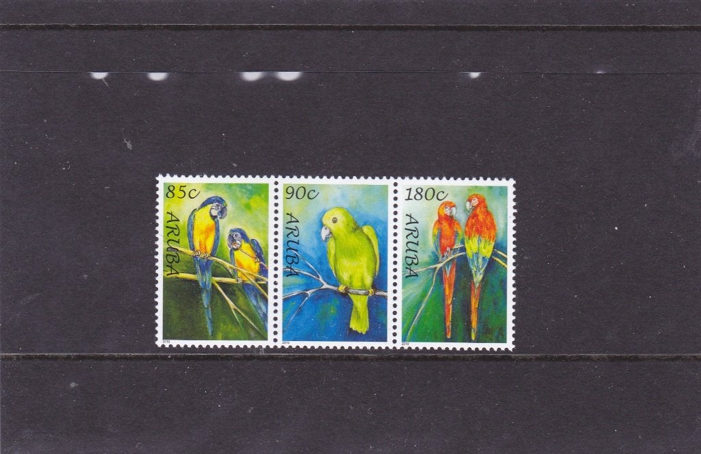 Aruba 447/49 Vogels Papagaaien 2010 (678), Verzenden, Postfris