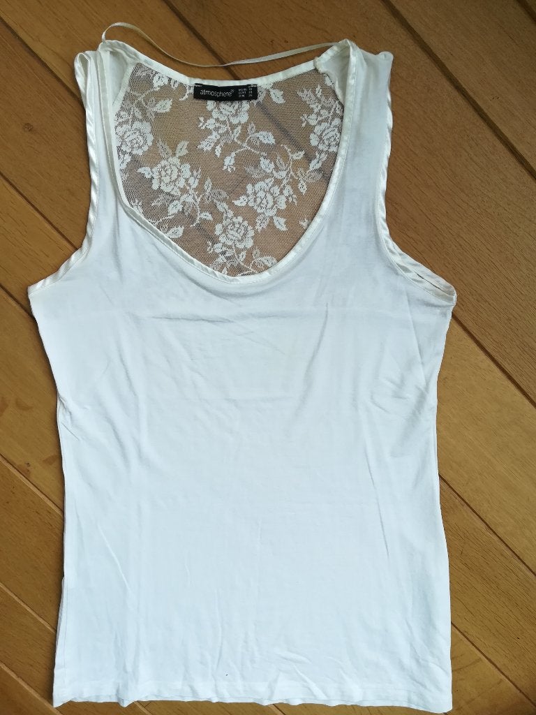 ATMOSPHERE top ecru met kant maat 38 - nieuw -, Maat 38/40 (M), Atmosphere, Beige, Nieuw