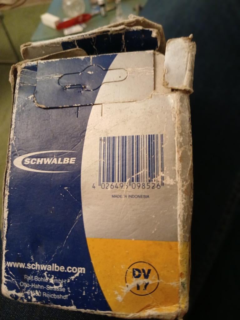 Nieuwe Schwalbe binnenband DV17, Ophalen of Verzenden