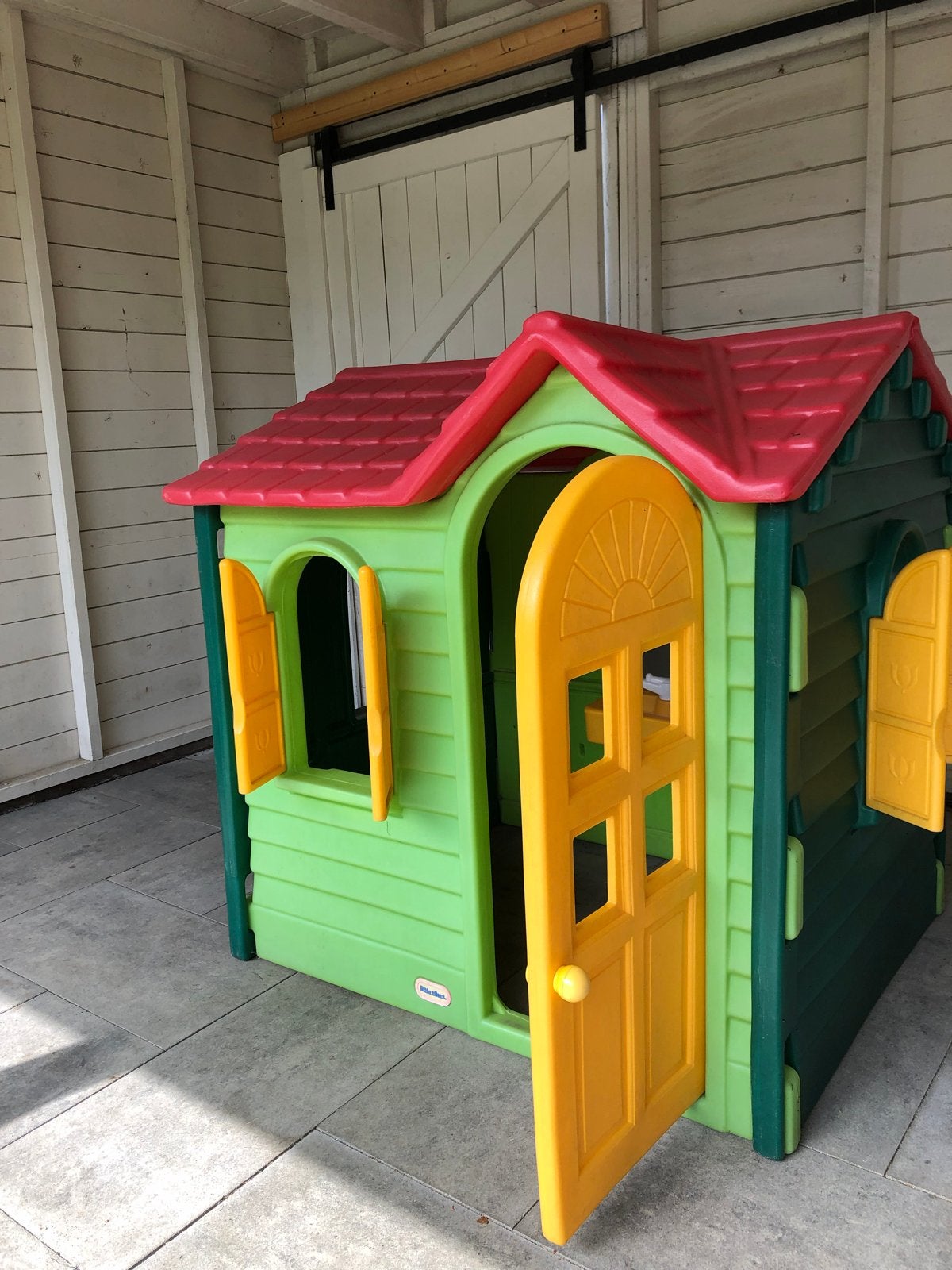 Speelhuisje nieuwwaarde 399,- ! Mooie staat! Vanaf 155 euro, Ophalen, Zo goed als nieuw, Kunststof