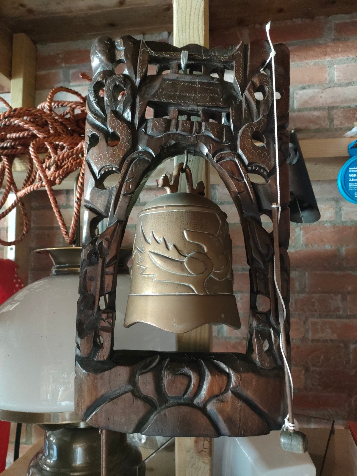 Chinese koperen of brons   tempel gong, Ophalen