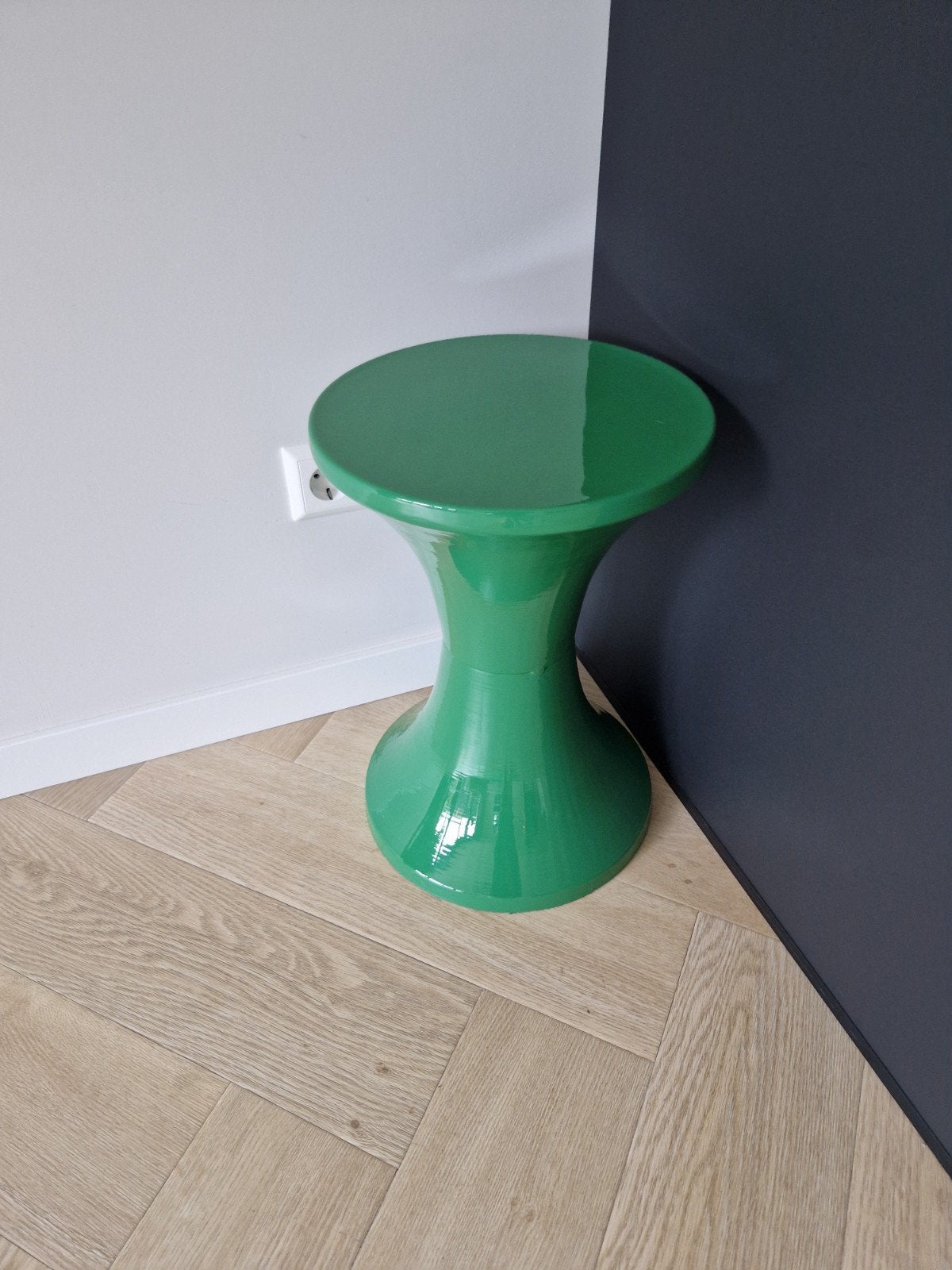 Groen metalen krukje - Spektakel Wonen Tamtam stijl, Ophalen, Gebruikt, IJzer