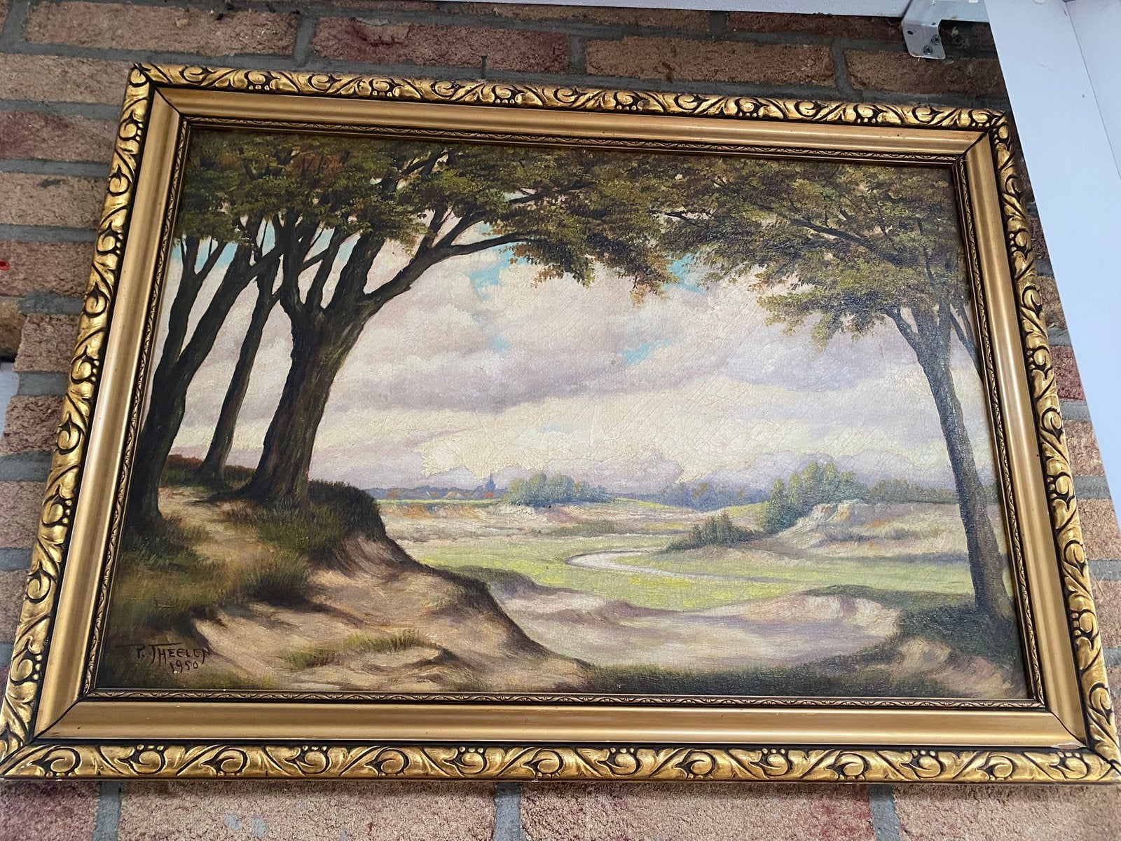 Dit is een klassiek landschapsschilderij,, Antiek en Kunst, Kunst | Schilderijen | Klassiek, Ophalen of Verzenden
