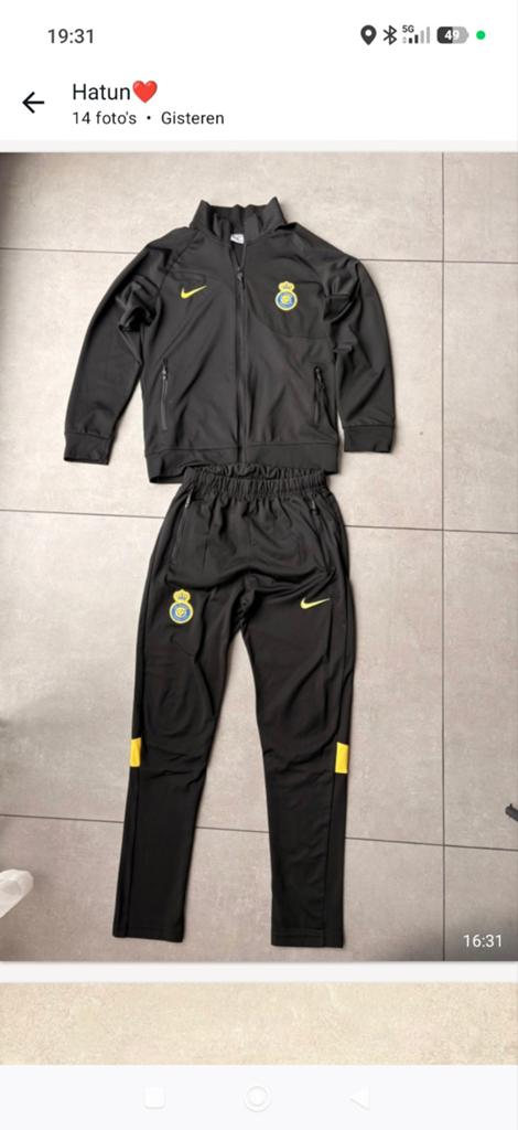 Nike trainingspak Al Nassr FC - Zwart/Geel, Kleding | Heren, Maat 48/50 (M), Zwart, Nike, Ophalen of Verzenden