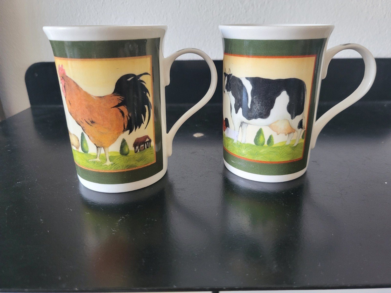 Emmerdale farm mokken, Ophalen of Verzenden, Gebruikt, Porselein, Kop en/of schotel