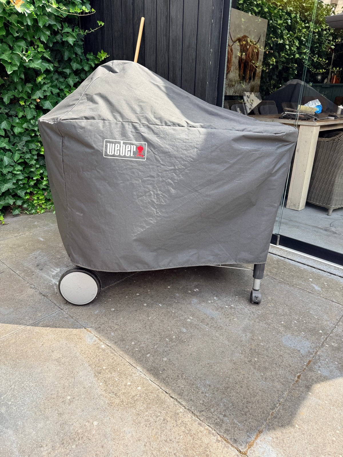 Weber performer met rotisserie, Ophalen, Gebruikt