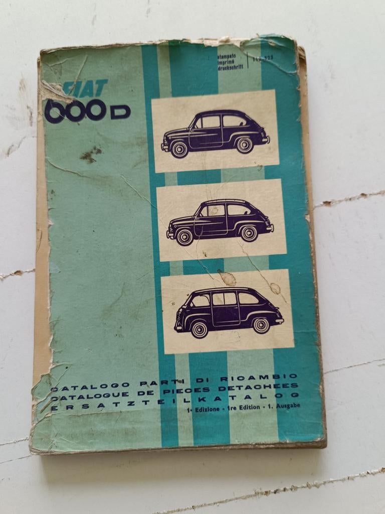 Fiat 600D & Multipla Onderdelencatalogus - Origineel, Ophalen of Verzenden