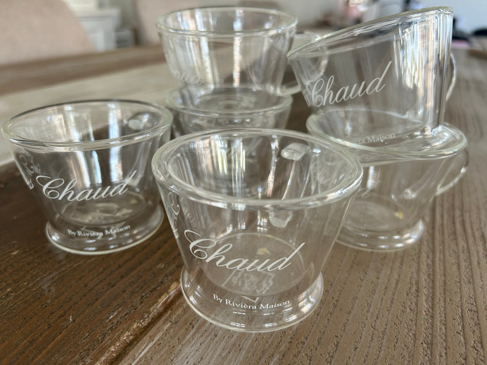 Riviera Maison 'Chaud' Glazen - Set van 6, Verzenden, Zo goed als nieuw, Riviera Maison, Glas