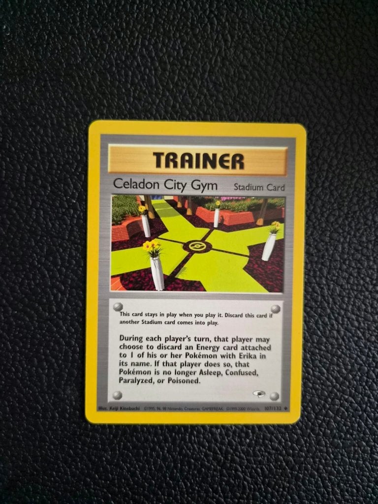 Celadon City Gym 107/132 – Gym Heroes - 2000, Ophalen of Verzenden, Gebruikt, Losse kaart