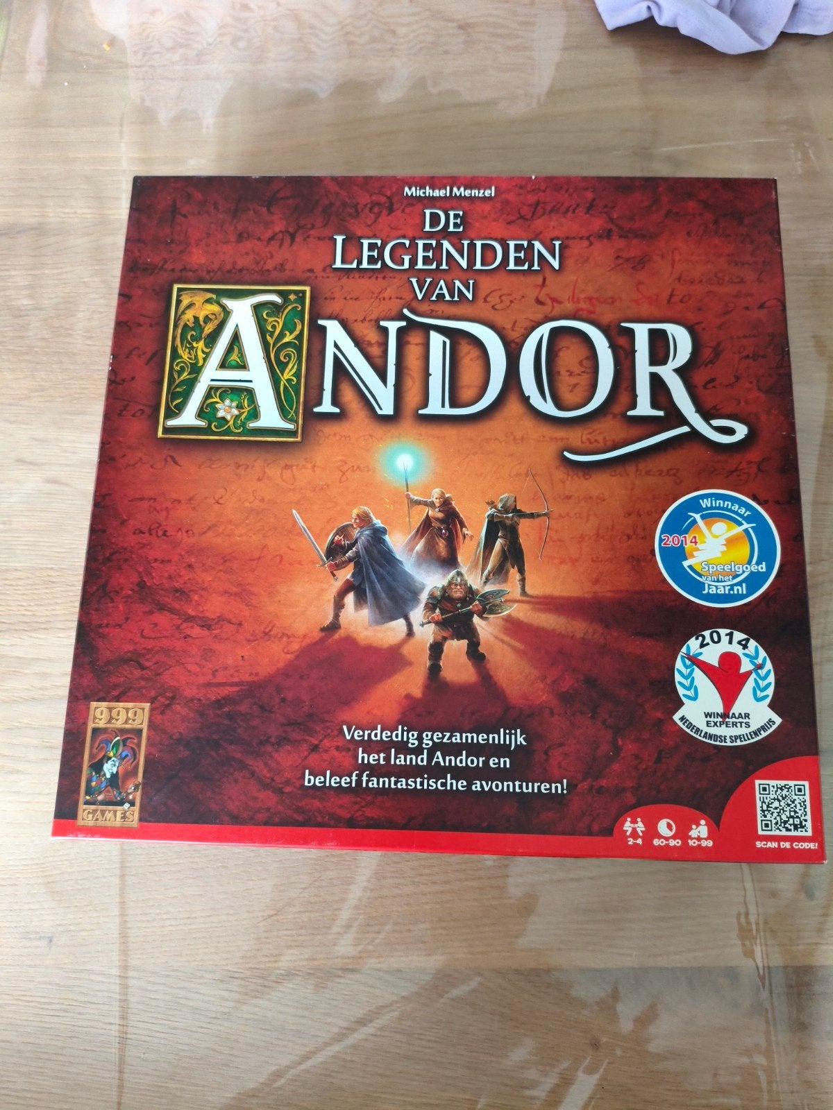 De Legenden van Andor - Bordspel (Zo goed als nieuw), Drie of vier spelers, Ophalen of Verzenden, Zo goed als nieuw, 999 Games