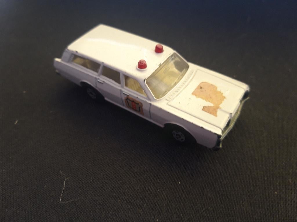 Matchbox Lesney Mercury Station Police No 55 - jaren 70, Ophalen of Verzenden, Gebruikt, Auto