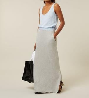 10days grijze sweater rok mt 40, Kleding | Dames, Rokken, Zo goed als nieuw, Maat 38/40 (M), Grijs, Onder de knie, Ophalen of Verzenden