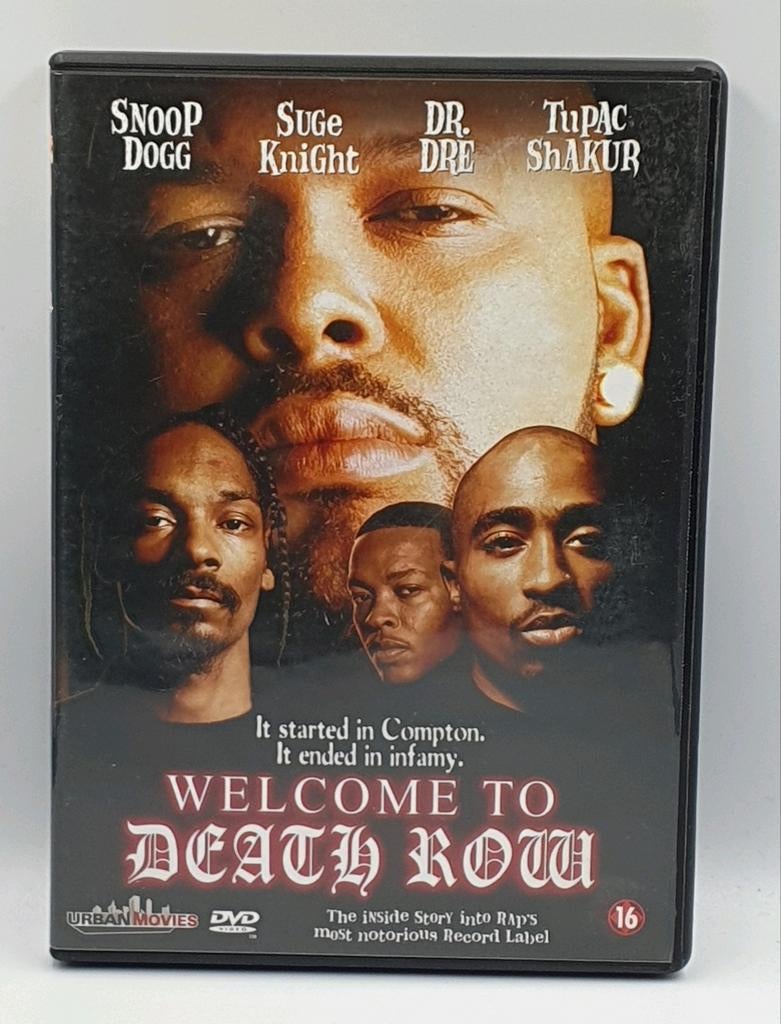 Welcome to Death Row DVD - Snoop Dogg, Dr. Dre, Tupac, Vanaf 16 jaar, Ophalen of Verzenden, Gebruikt