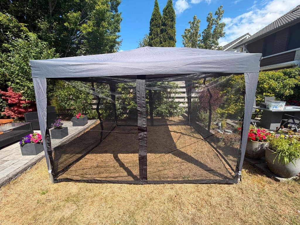 Partytent met pvc dak en muskietengaas, Partytent, Minder dan 4 meter, Nieuw, 2 meter of meer