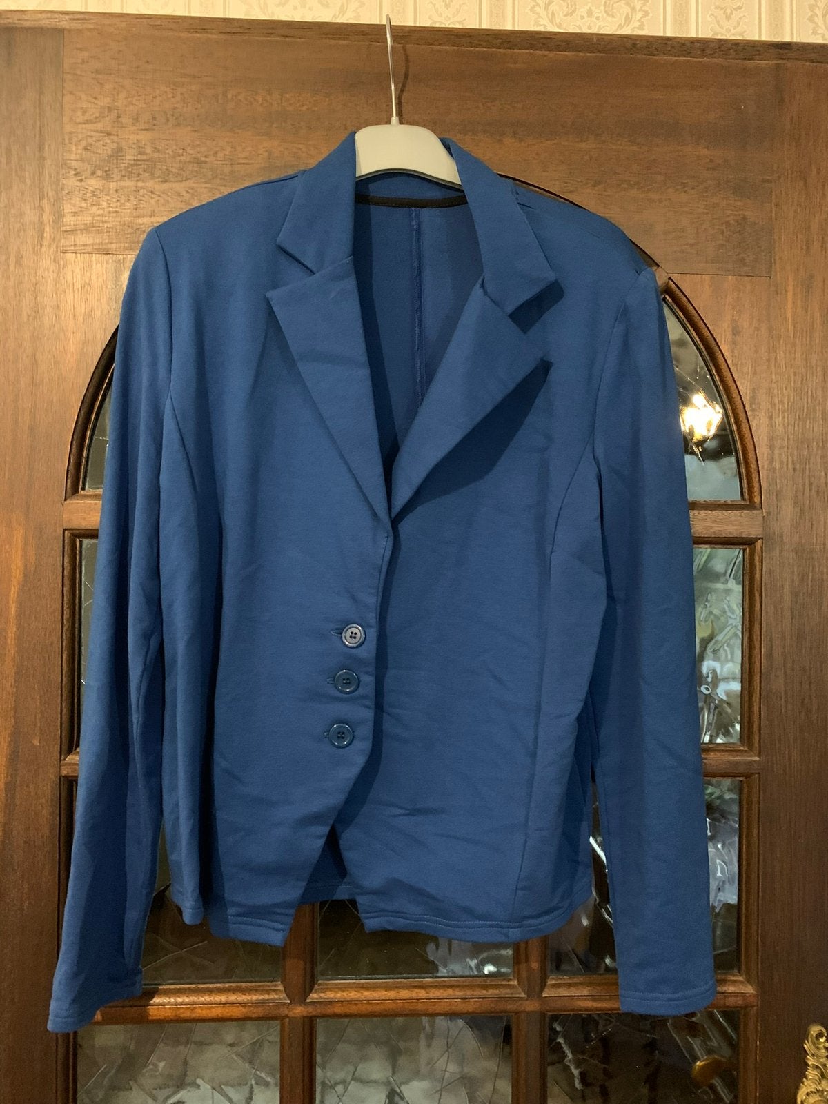 Blauw Jasje, maat 42, Kleding | Dames, Ophalen of Verzenden, Zo goed als nieuw, Maat 42/44 (L), Blauw