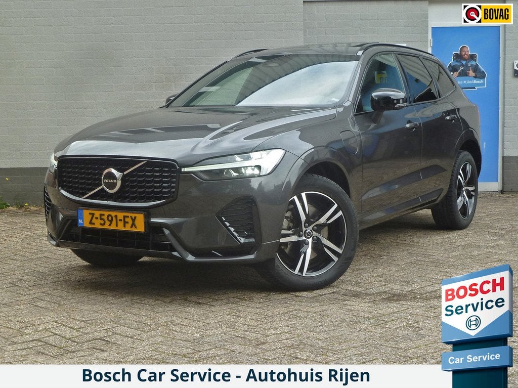 Volvo XC60 2.0 T6 Plug-in hybrid AWD R-Design|Panodak|Memory, Auto's, Volvo, 12 maanden, Gebruikt, Zwart, 138 €/maand