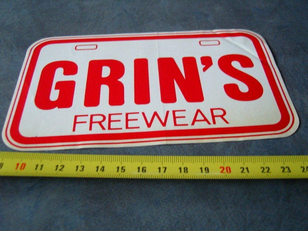 sticker GRIN'S  Freewear, Ophalen of Verzenden, Zo goed als nieuw