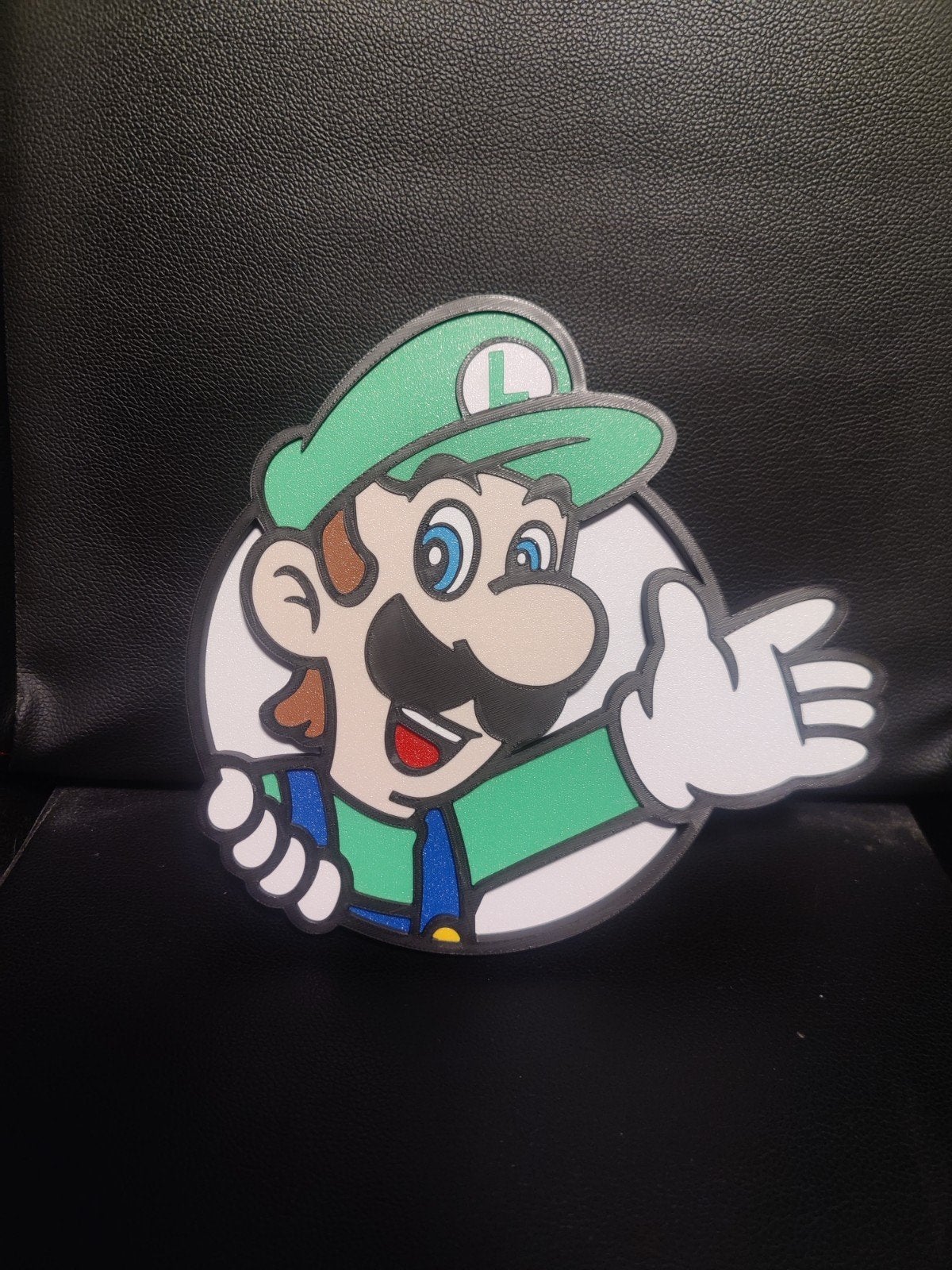 Luigi Wall Decor - Perfect voor Kinder- of Gamekamer, Groen, Handgemaakt, Nieuw, Ophalen of Verzenden