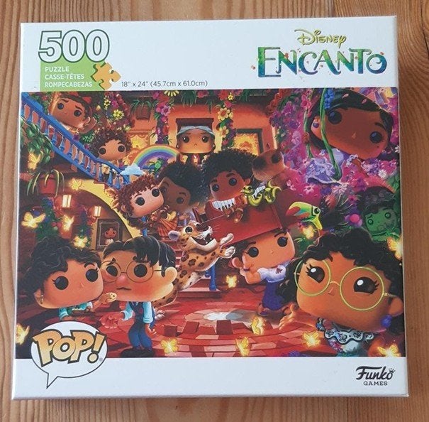 Disney Encanto Funko Pop! 500 stukjes puzzel, schoenkado, Ophalen of Verzenden, 500 t/m 1500 stukjes, Zo goed als nieuw, Legpuzzel