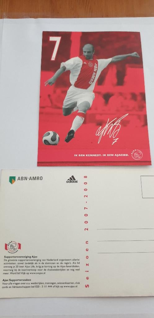 3068 ajax 2007-2008 kennedy, Verzamelen, Verzenden, 1980 tot heden, Sport en Spel