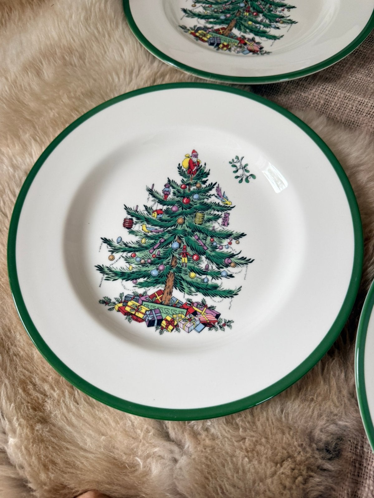 Spode Christmas tree diner borden 6xxdiameter 27 cm nieuw, Ophalen