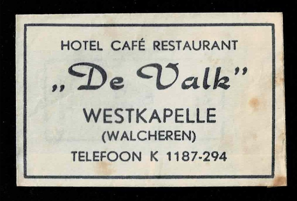 suikerzakje 1 De Valk Westkapelle (Walcheren), Ophalen of Verzenden, Nederland