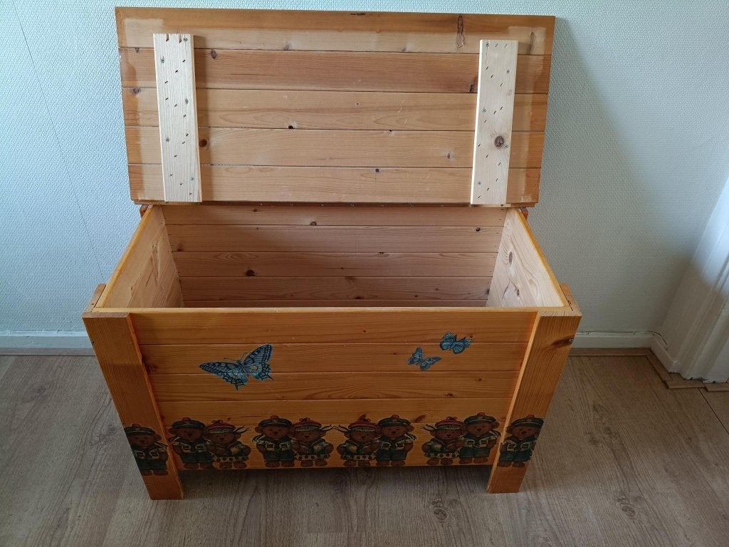 Houten kist, opbergkist 80x42x51 cm, Huis en Inrichting, Ophalen, 50 – 75, Minder dan 50 cm, 50 tot 100 cm