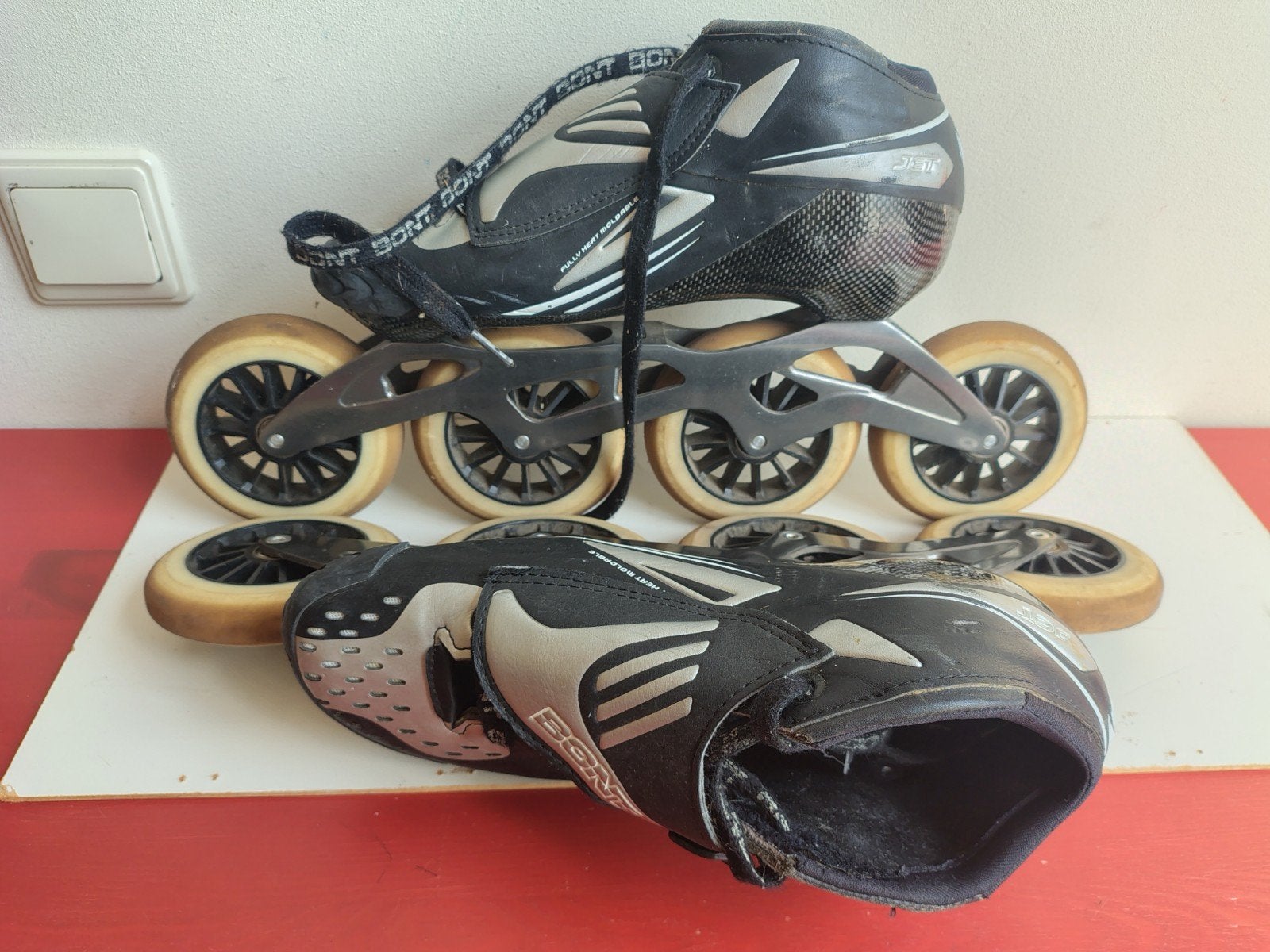 Bont skeelers 110mm wielen, maat 40 (USA 7,5), Gebruikt, Heren, Inline skates 4 wielen, Ophalen