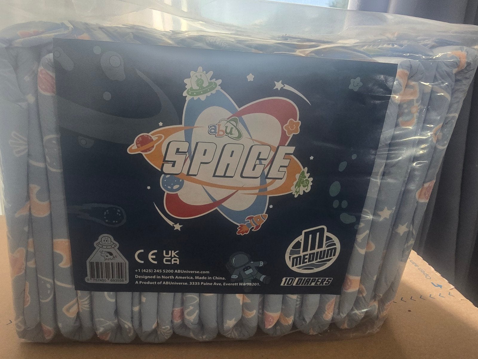 Vintage ABU Space luiers - Maat Medium (10 stuks), Ophalen of Verzenden, Nieuw, ABU, Jongetje of Meisje