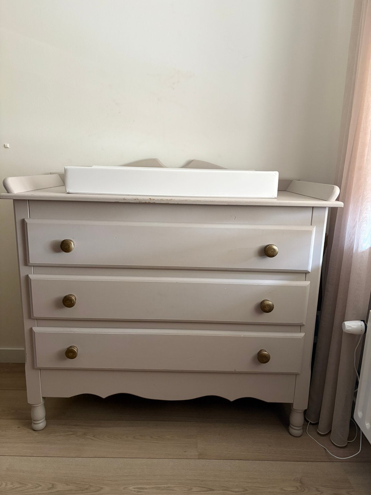 Commode met 3 lades + aankleedkussen, Ophalen, Gebruikt, 50 tot 70 cm, 100 cm of meer