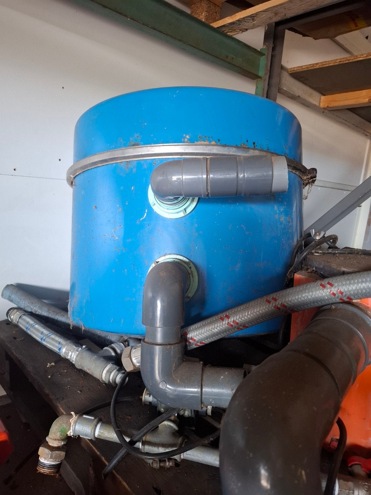 Professioneel Zwembad Zandfilter - Blauw, Tuin en Terras, Ophalen, Gebruikt, Filter
