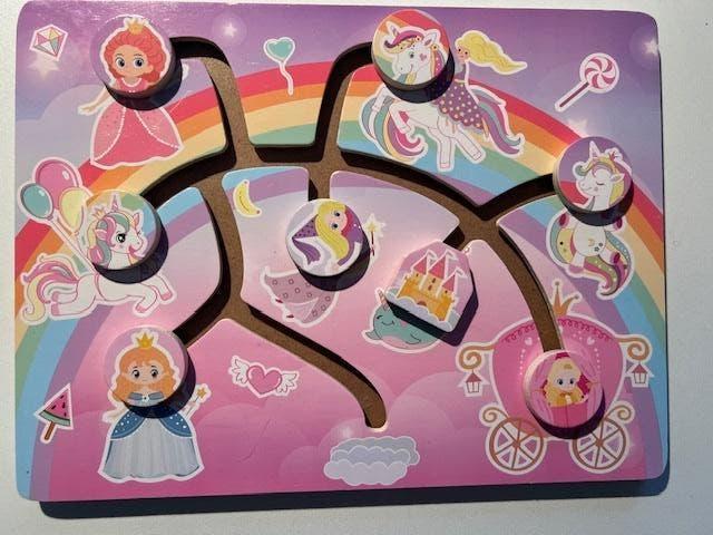 Prinsessenpuzzel hout, Ophalen of Verzenden, Minder dan 10 stukjes, Nieuw, 2 tot 4 jaar