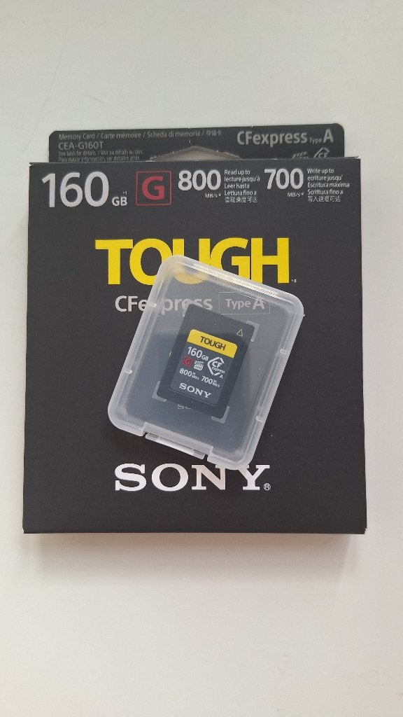 Sony CFexpress geheugenkaart type A 160gb, Gebruikt, Memory stick, Ophalen of Verzenden, Fotocamera
