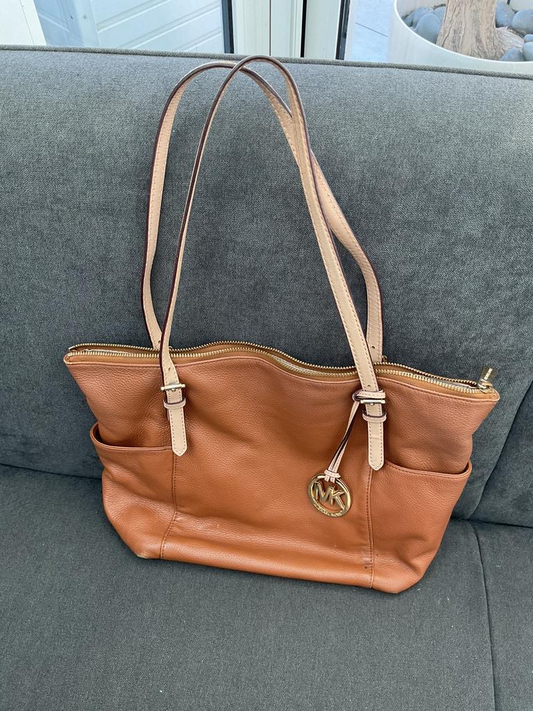 Een originele bruine Michael Kors dames tas, Ophalen, Gebruikt, Bruin, Handtas