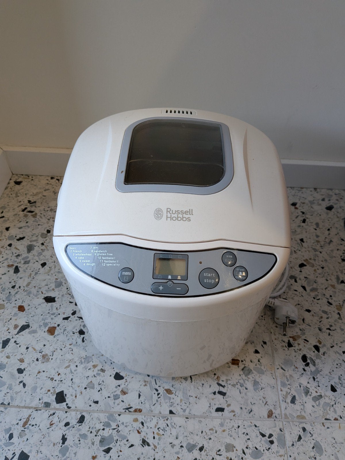 Russell Hobbs Broodbakmachine - Wit, Zo goed als nieuw, Witgoed en Apparatuur, Broodbakmachines, Zo goed als nieuw, Met timer