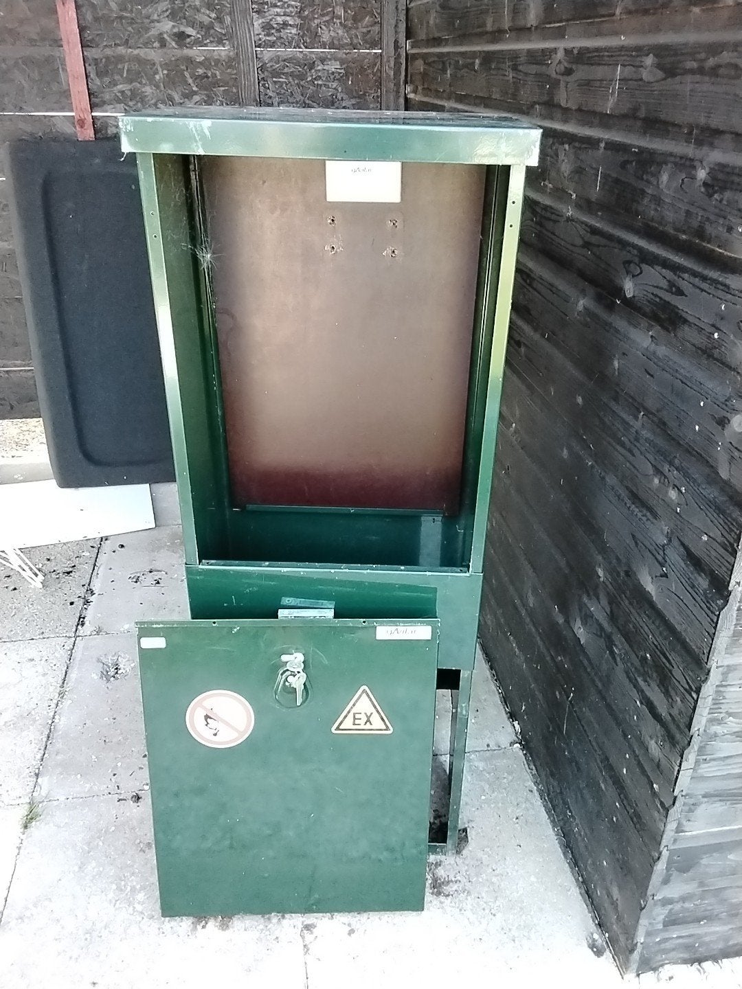 Stalen Gaskast Buiten - Groen voor Gasaansluiting., Ophalen, Gebruikt