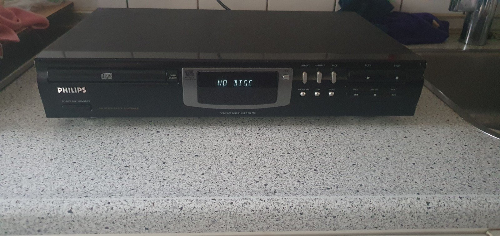 Philips CD713/00 CD-speler met gebruiksaanwijzing, Audio, Tv en Foto, Ophalen of Verzenden, Gebruikt, Sony, Met radio
