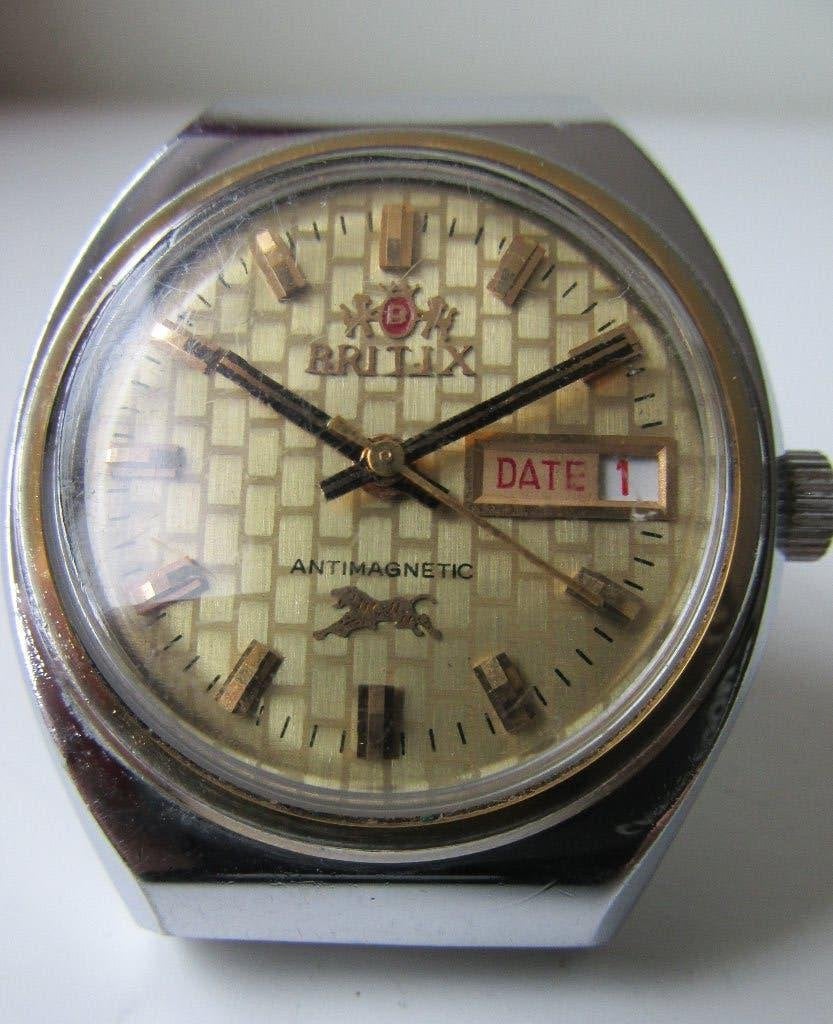 Britix antiek horloge, Overige merken, Staal, Met bandje, Polshorloge