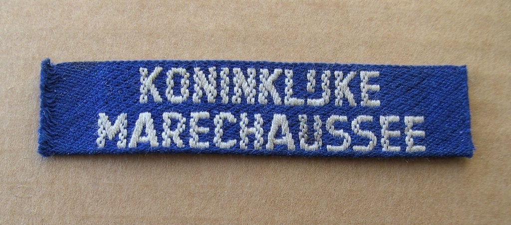 naambandje Kmar / Marechaussee, Ophalen of Verzenden, Marechaussee, Nederland, Embleem of Badge