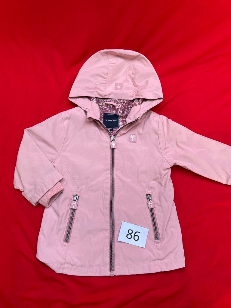Roze jasje Baby Blue maat 86 met capuchon, Ophalen of Verzenden, Zo goed als nieuw, Meisje, Jasje