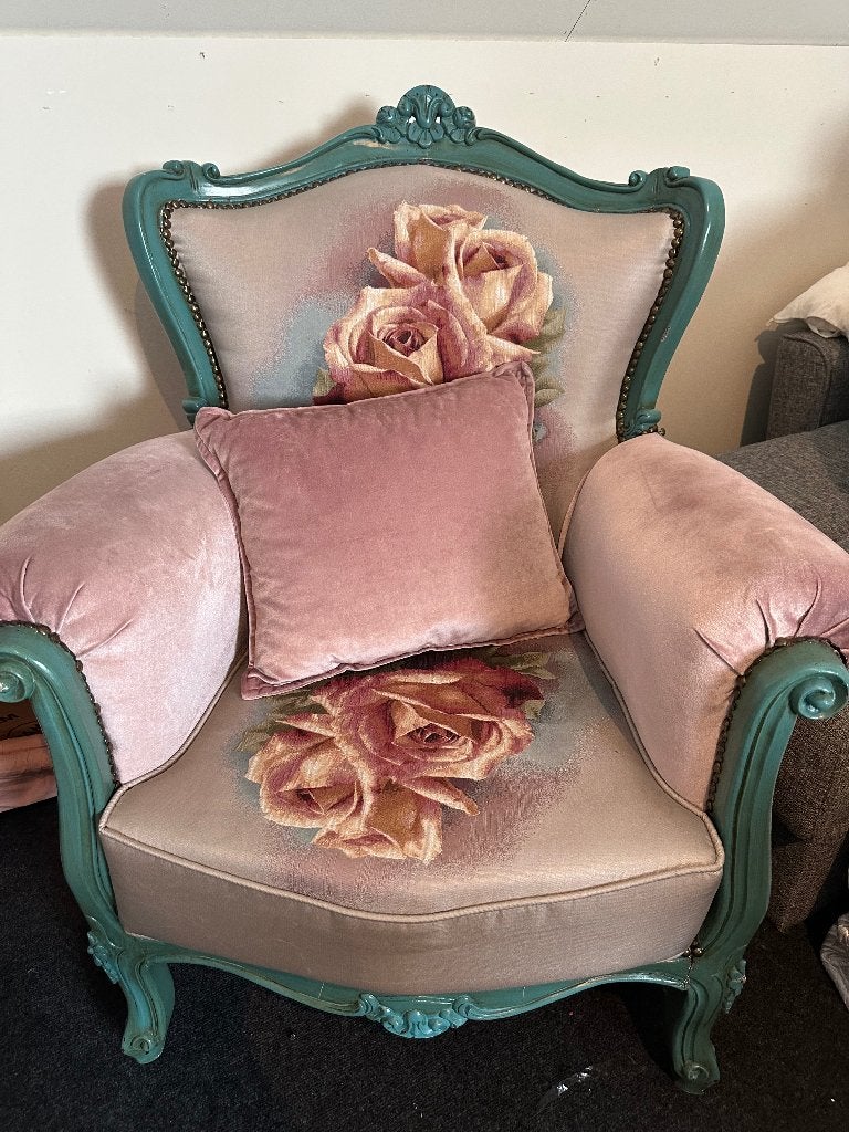 fauteuil antiek, Ophalen, Gebruikt, Minder dan 75 cm, 50 tot 75 cm