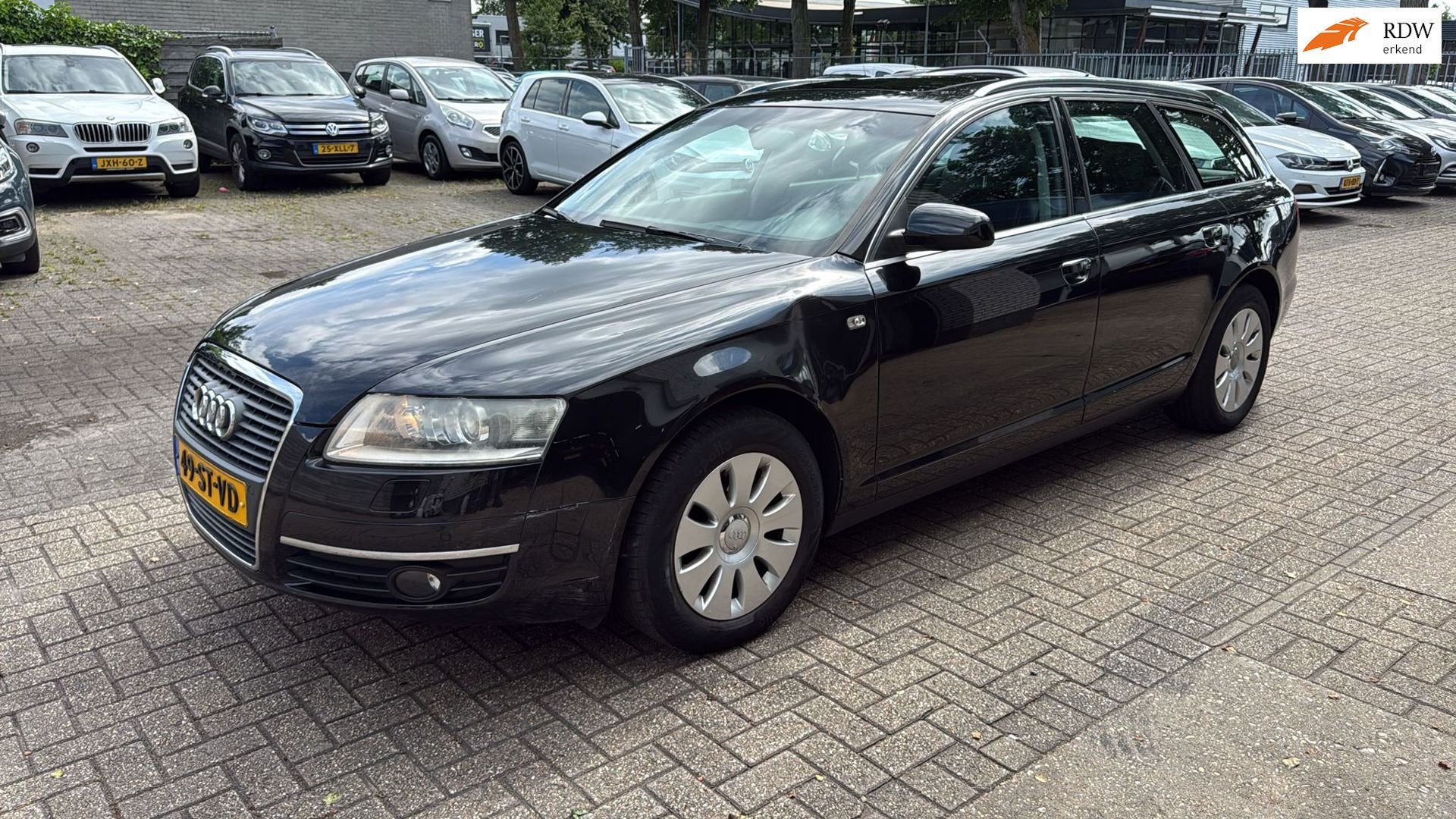 Audi A6 Avant 2.4 Pro Line EXPORT Automaat Leder Pano Inruil, Zwart, Euro 4, Onderhoudsboekje, 6 cilinders
